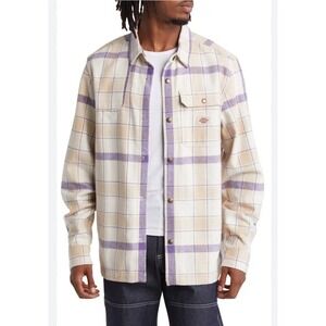 Dickies Nimmons Men's 2XL Plaid Long Sleeve Shirt Light Plaid WLR19-NCG